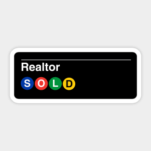 Realtor Subway Sticker